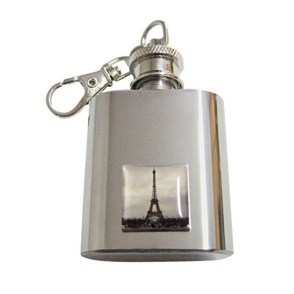 French Iconic Eiffel Tower Keychain Flask - Picture 1 of 1